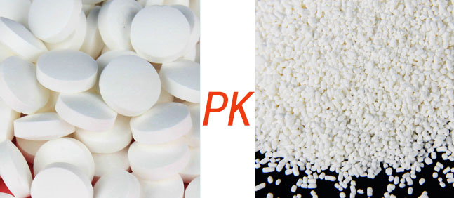 復(fù)效清泳池消毒粒與速溶泡騰片的對比